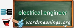 WordMeaning blackboard for electrical engineer